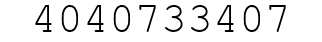 Number 4040733407.