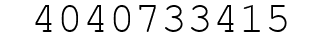 Number 4040733415.