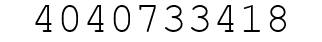 Number 4040733418.