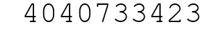 Number 4040733423.