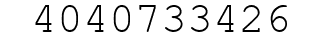 Number 4040733426.