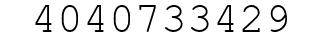 Number 4040733429.