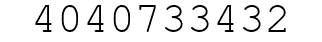 Number 4040733432.