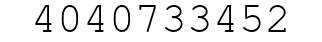Number 4040733452.