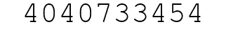 Number 4040733454.