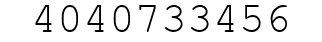Number 4040733456.
