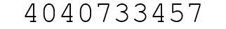 Number 4040733457.