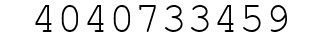 Number 4040733459.