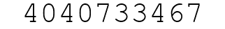 Number 4040733467.
