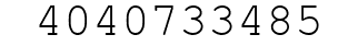 Number 4040733485.