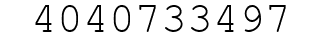 Number 4040733497.