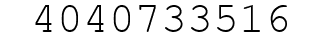 Number 4040733516.