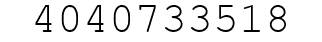 Number 4040733518.