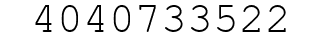 Number 4040733522.