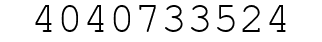 Number 4040733524.