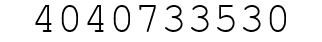 Number 4040733530.