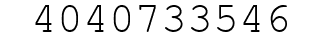 Number 4040733546.
