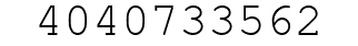 Number 4040733562.