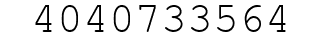 Number 4040733564.