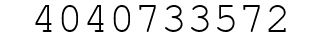 Number 4040733572.