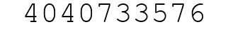 Number 4040733576.