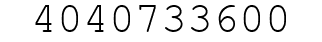 Number 4040733600.
