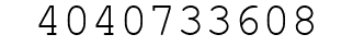 Number 4040733608.