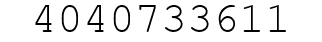 Number 4040733611.