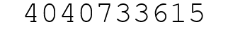 Number 4040733615.