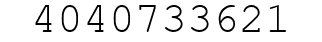 Number 4040733621.