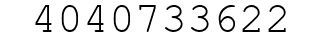 Number 4040733622.