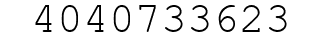 Number 4040733623.