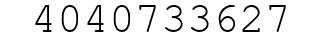Number 4040733627.