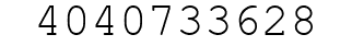 Number 4040733628.