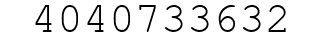 Number 4040733632.