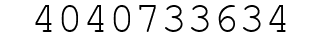 Number 4040733634.