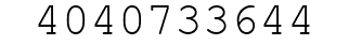 Number 4040733644.