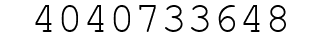Number 4040733648.