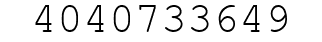 Number 4040733649.