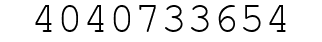 Number 4040733654.
