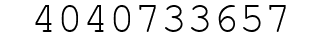 Number 4040733657.