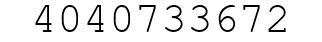 Number 4040733672.