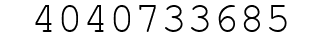 Number 4040733685.