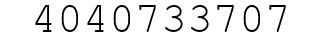 Number 4040733707.