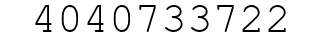 Number 4040733722.