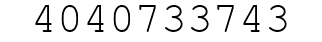 Number 4040733743.