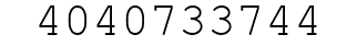 Number 4040733744.