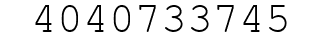 Number 4040733745.