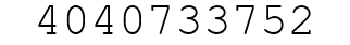 Number 4040733752.