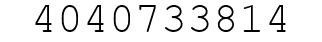 Number 4040733814.